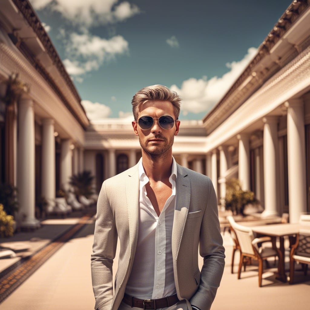 Hyperrealistic Billionaire Summer Holiday Romance