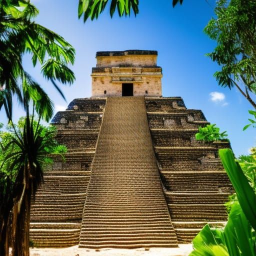 Mayan Temple in Jungle: Professional Photography