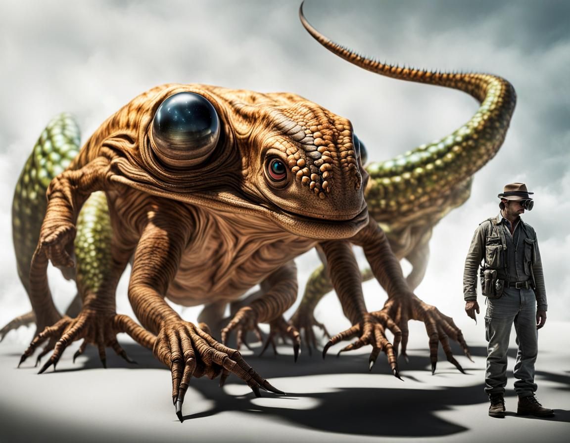 Photorealistic Aliens in Exotic Clothing: 8K Resolution