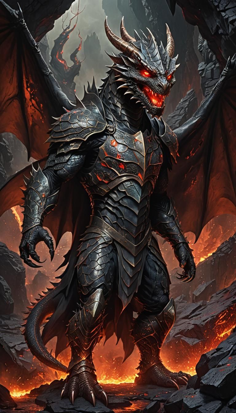 Draconis: Dragon Superhero in Ancient Cave