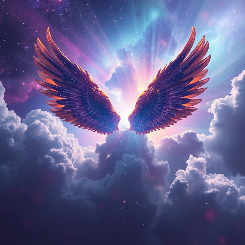 Cosmic Wings in a Starry Galaxy