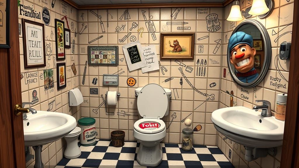 Surreal Meme Collage: Skibidi Toilet and Uncanny Backrooms