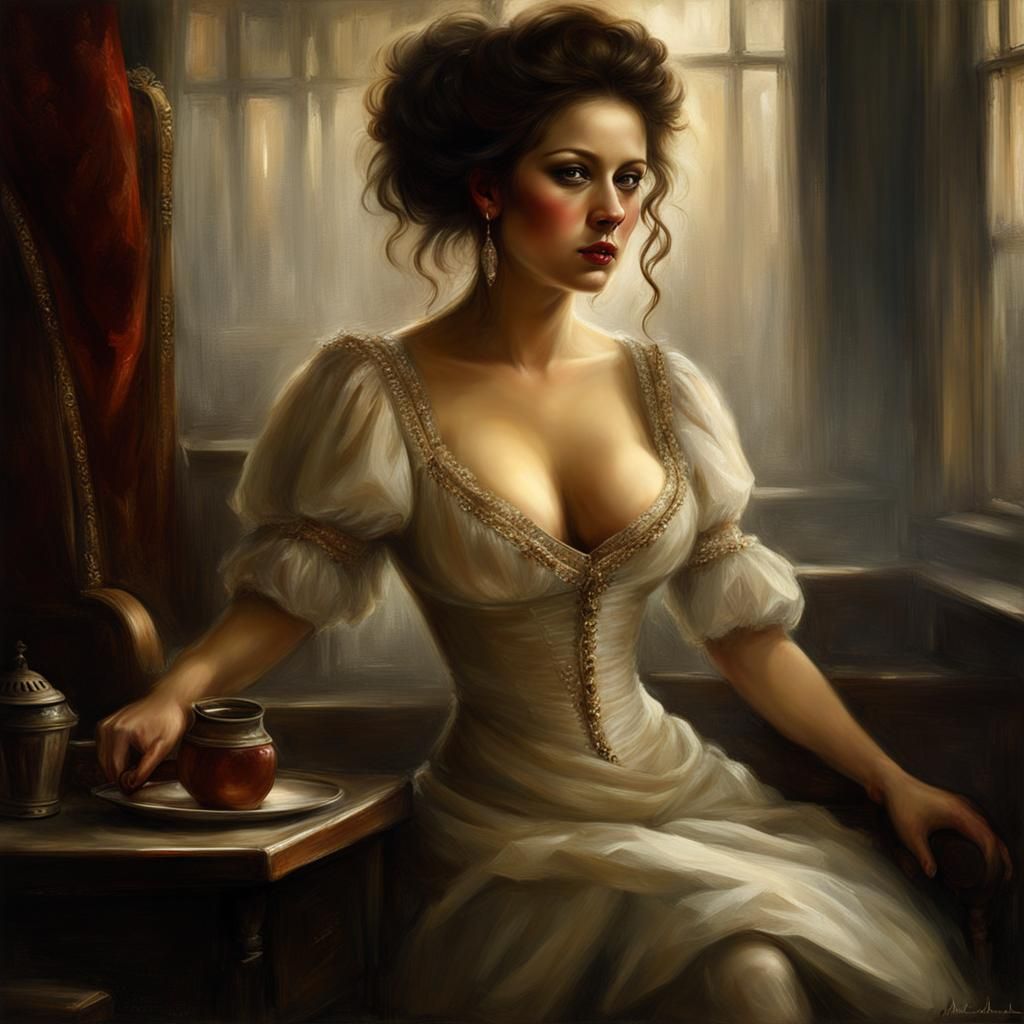 Brothel Madam Portrait in Vivid Realism