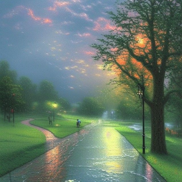 Rain on a Sunny Day, Luminist Style