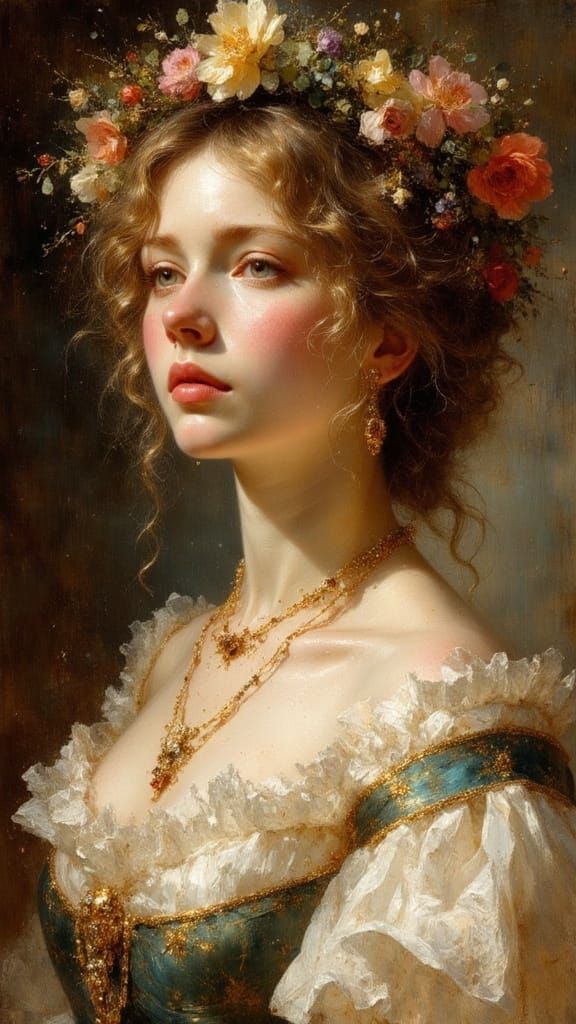 Portrait of a Swedish Woman, Impressionistic Style