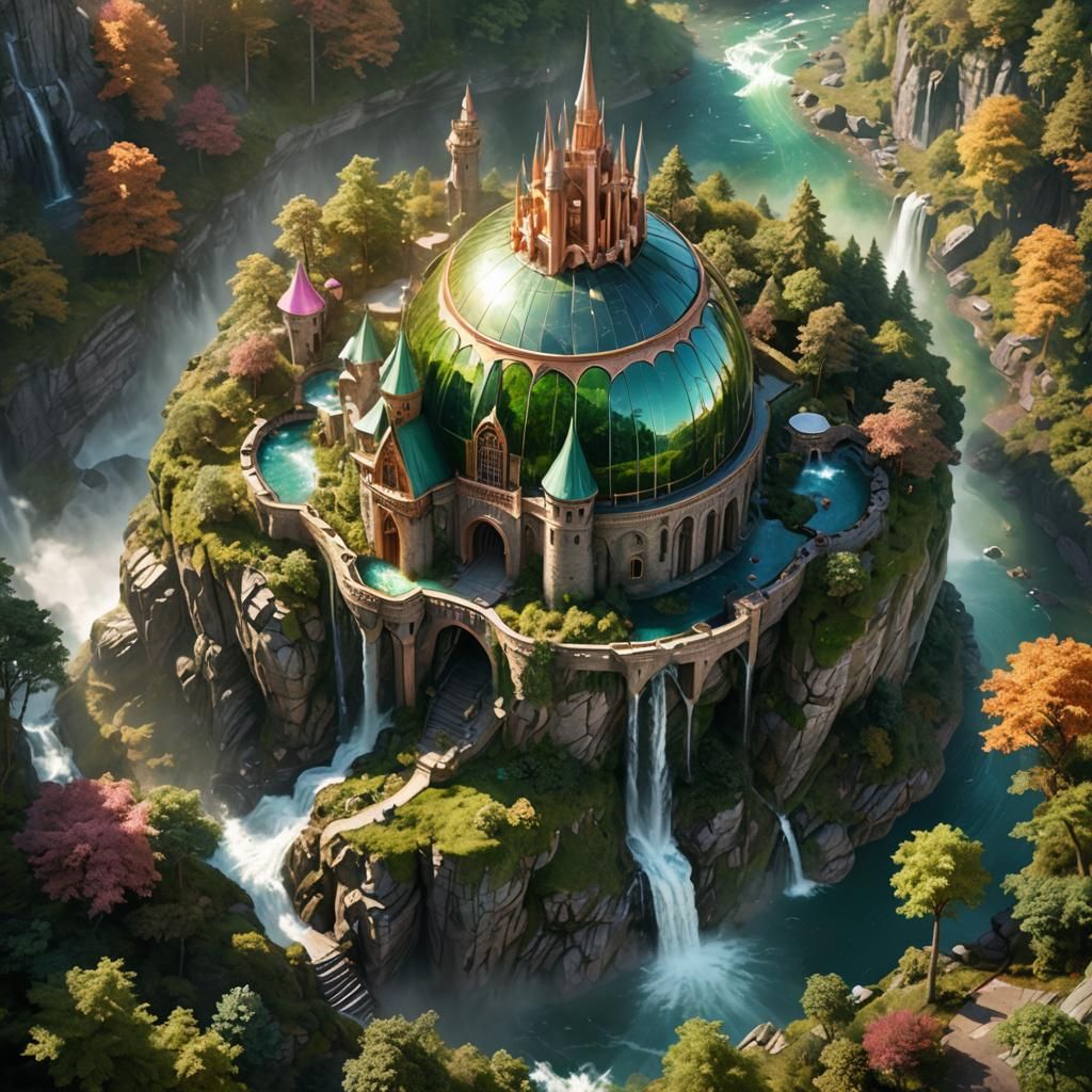 Rose Gold Fairy Castle in Enchanted Woods