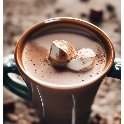 Cozy Hot Chocolate Still Life Photograph