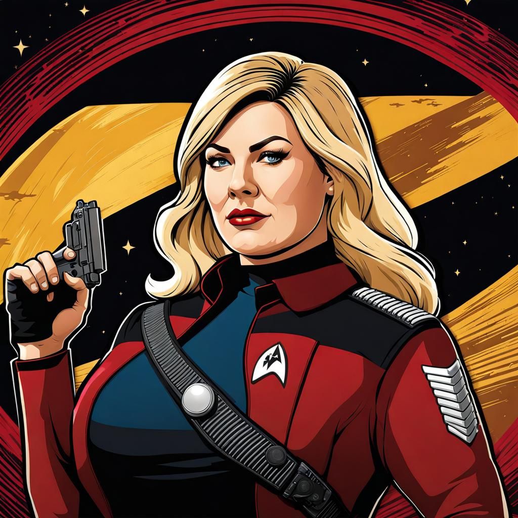 Star Trek Officer in Red Dead Redemption Style