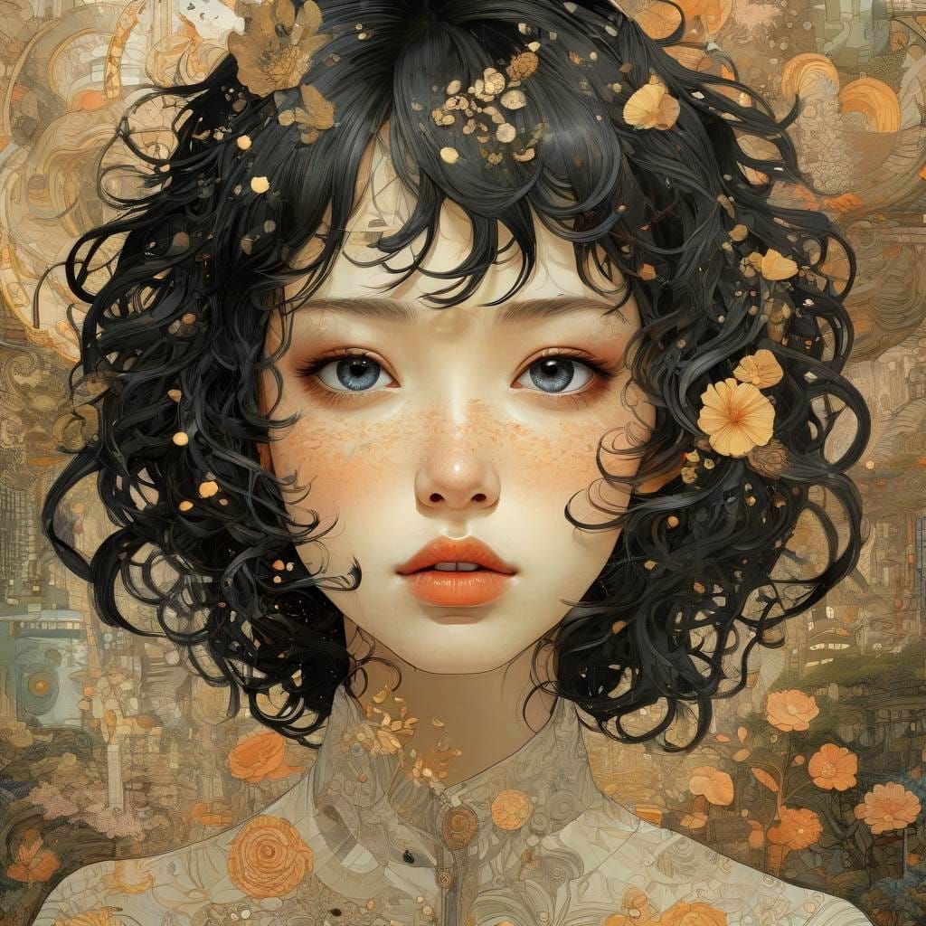 Vibrant Portrait Stepping Out, Cyberpunk Style