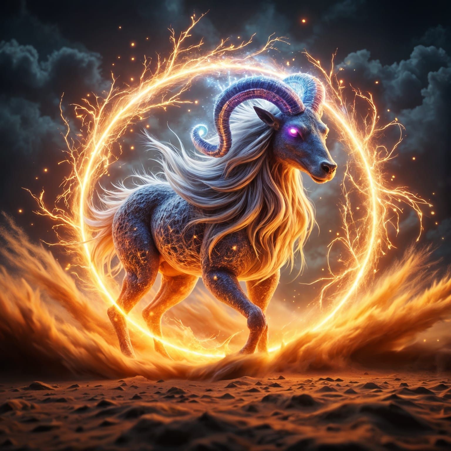 Aries Descends in Hyperphotorealistic Glory