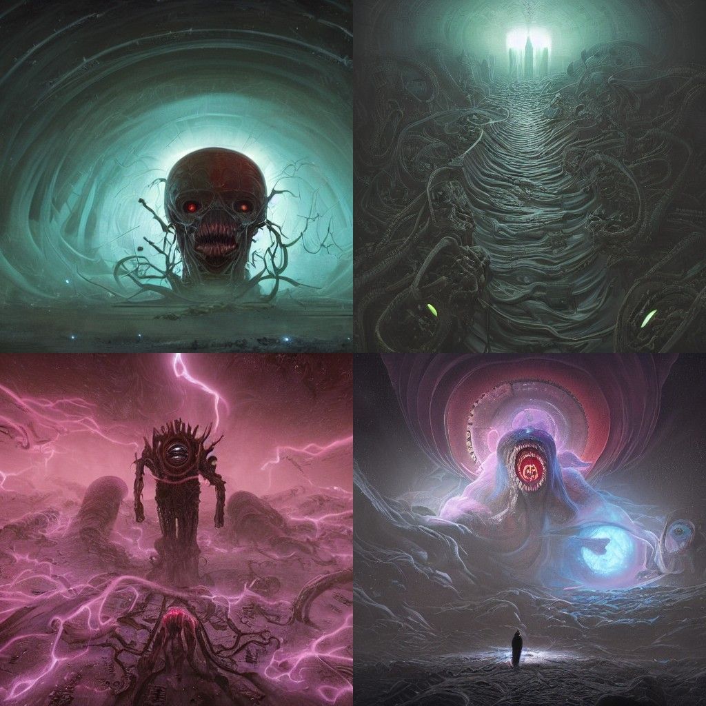 Terrifying Cosmic Horror Void in Digital Art