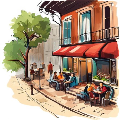 Cozy Night Cafe: A Romantic Urban Oasis