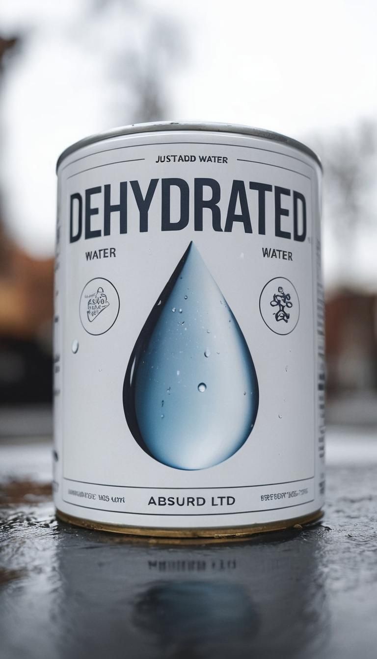 Dehydrated Water Can in Hyperrealistic Photorealism