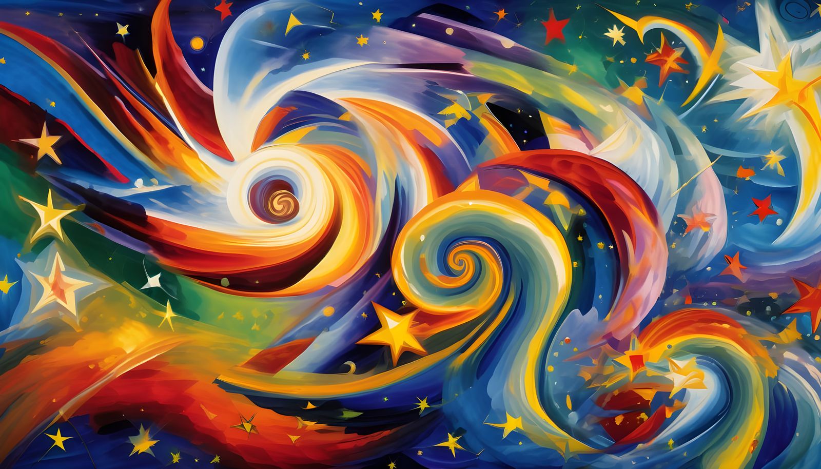 Vast Swirling Vortex Maelstroms in Abstract Expressionism St...