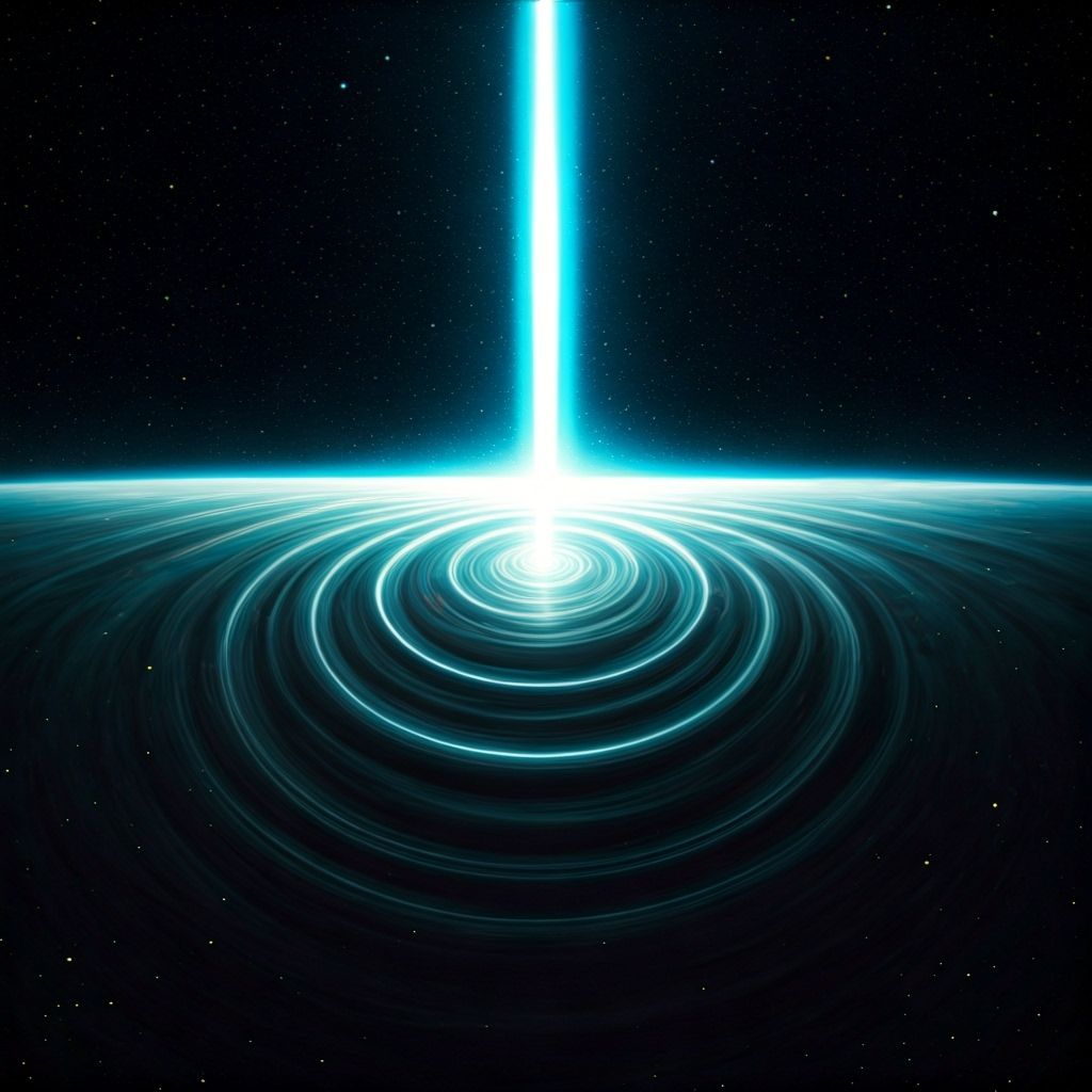 Cosmic Rebound: Swirling Stars in Ethereal Light