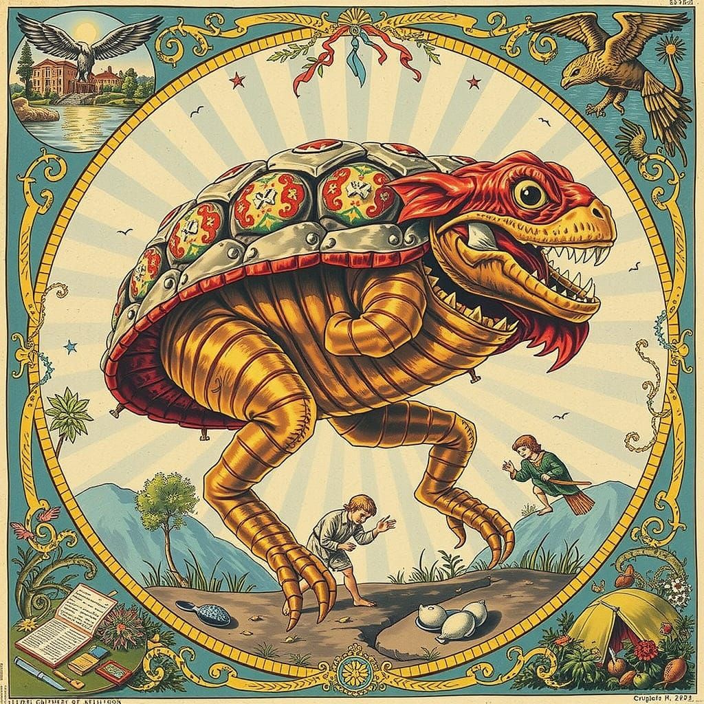 Surreal Illustrated Worlds in the Style of Seraphinianus