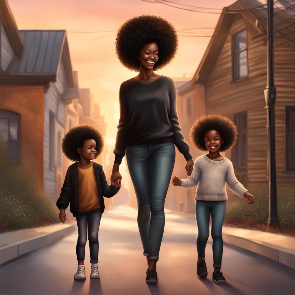 Mother and Daughter's Radiant Connection