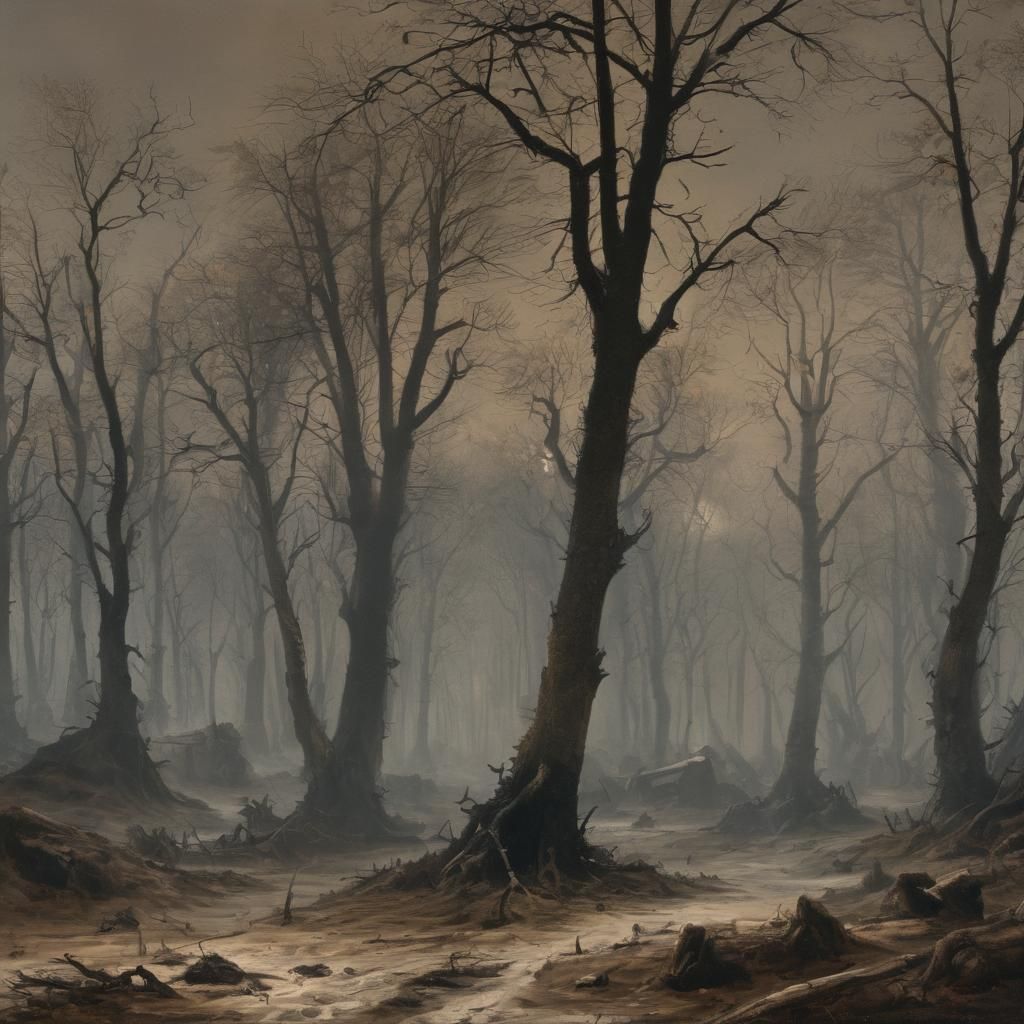 Grimdark Landscape in Golden Age Style