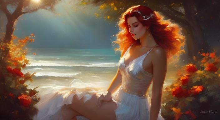 Lifeguard on Duty: A Hyperrealistic Beach Portrait