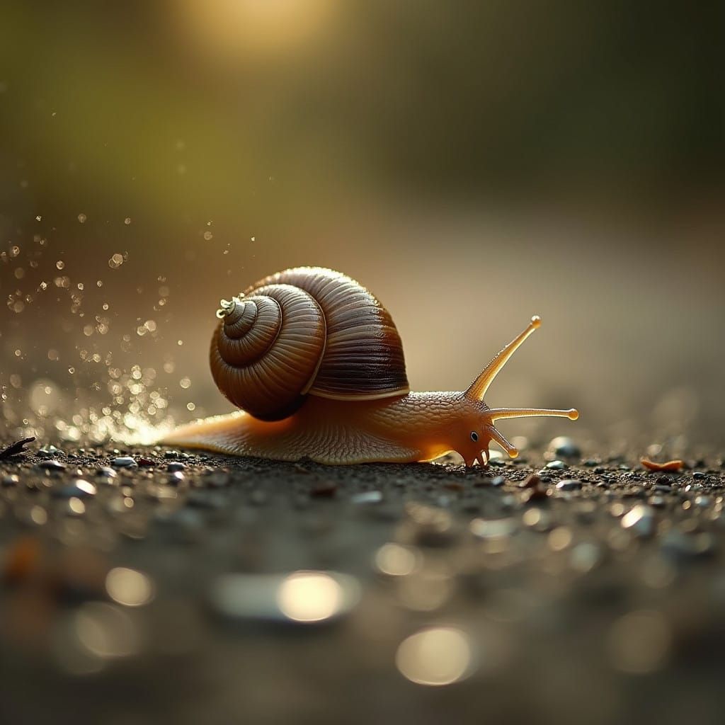 Determined Snail Makes Lightning-Fast Journey