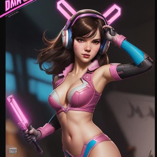 D. Va Comic Book Art