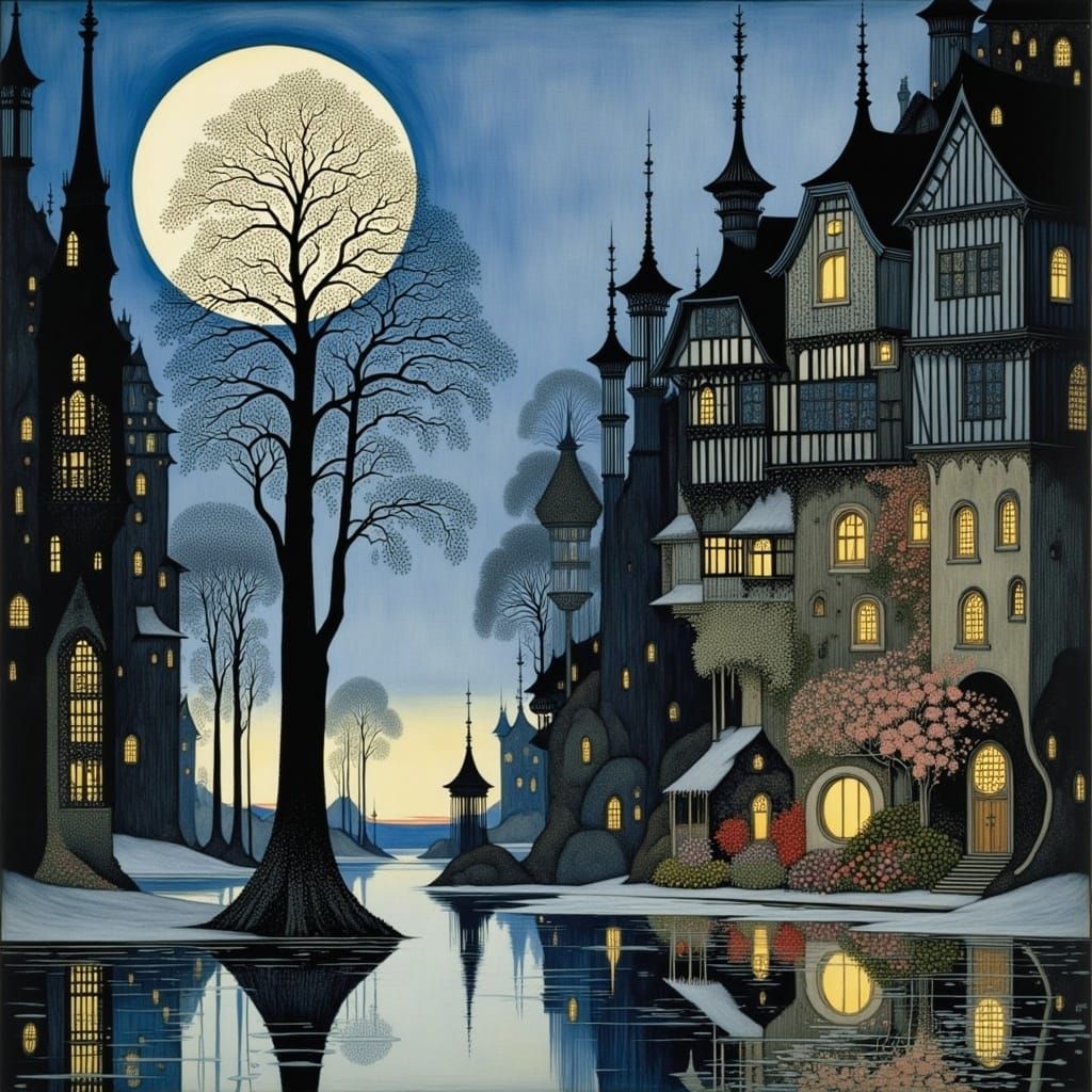 Surreal Landscape Awakens with Ethereal Beauty