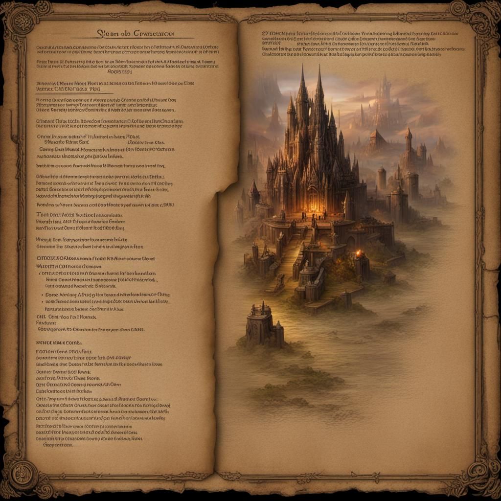 Dramatic D&D Scene in Sfumato-Chiaroscuro Style