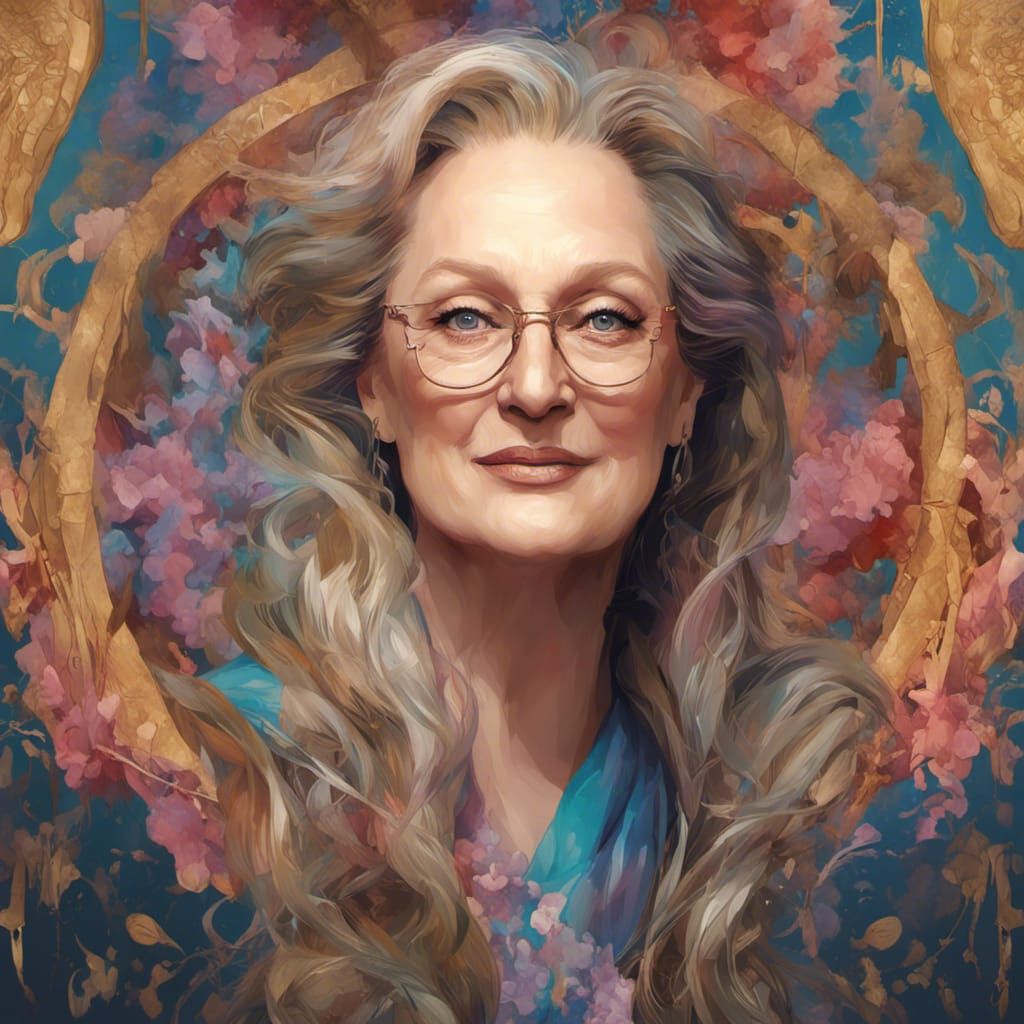 Meryl Streep Portrait in Artgerm Style