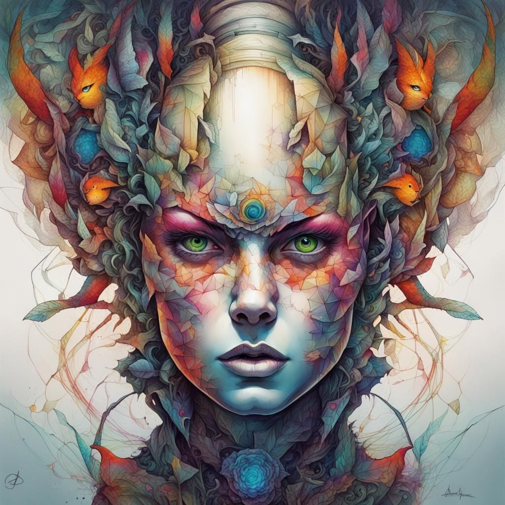 Abstract Visionary Art in Digital Style