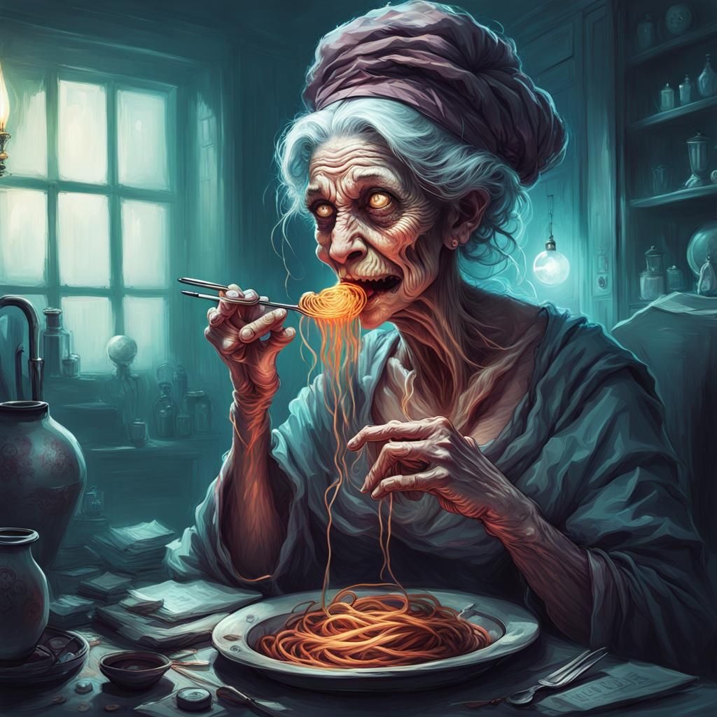 Creepy Goose Eats Spaghetti: A Dark Fairy Tale