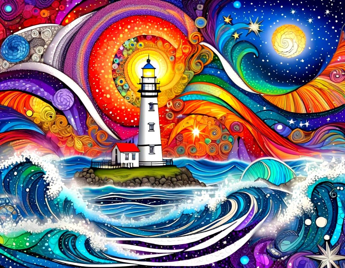 Lighthouse scene