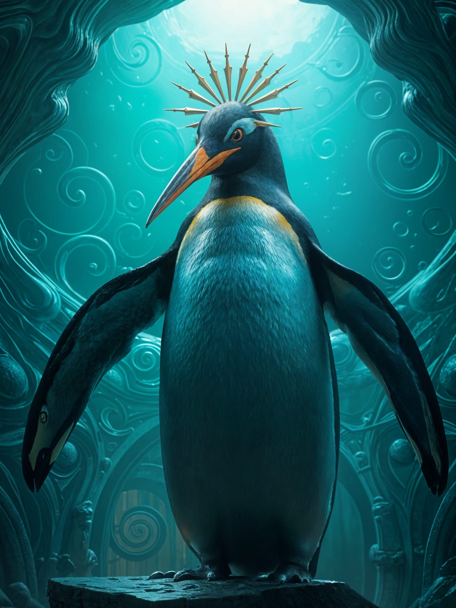 Giant Penguin Revealed in Fantastical Art