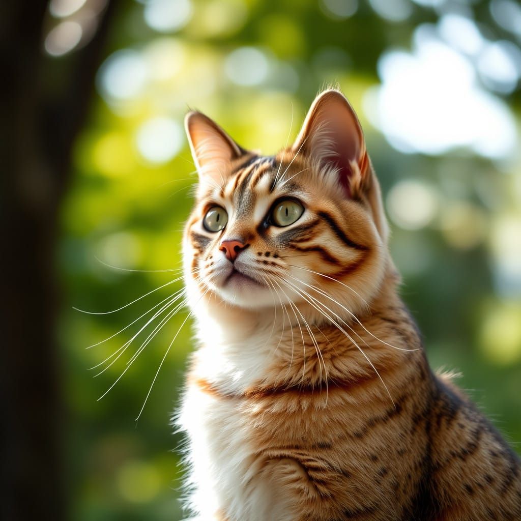 Sleek Feline Captured in Pristine Landscape Photography