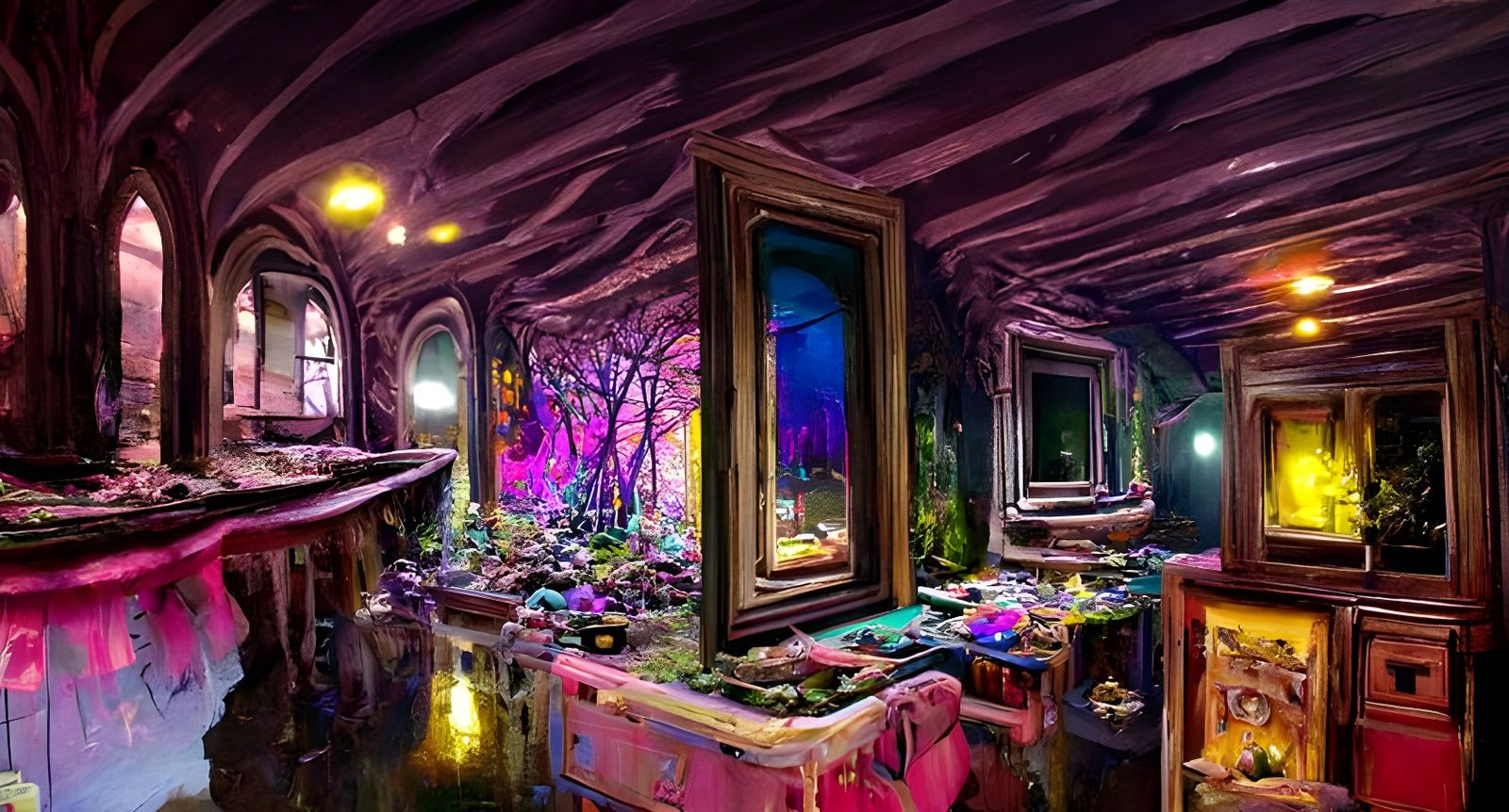 Eldritchpunk Psychicscape in Hyperrealistic 3D