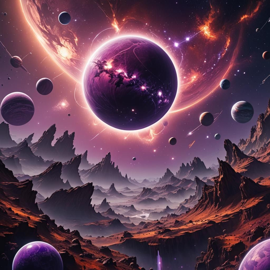 Purple Planet in a Fantastical Universe