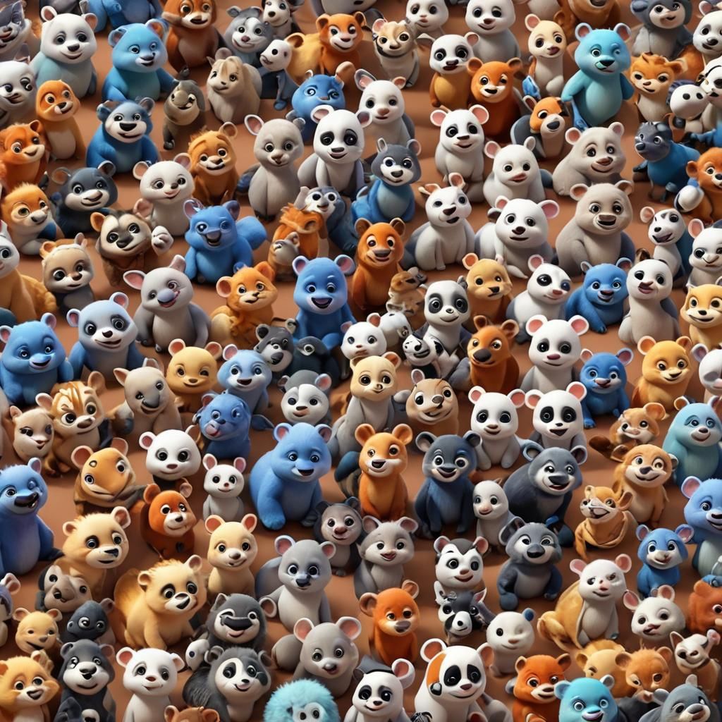 Cutest Baby Animals: 3D Digital Art