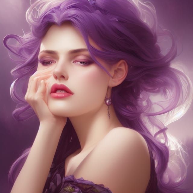 Fantasy Princess Portrait in Hyperdetailed Style