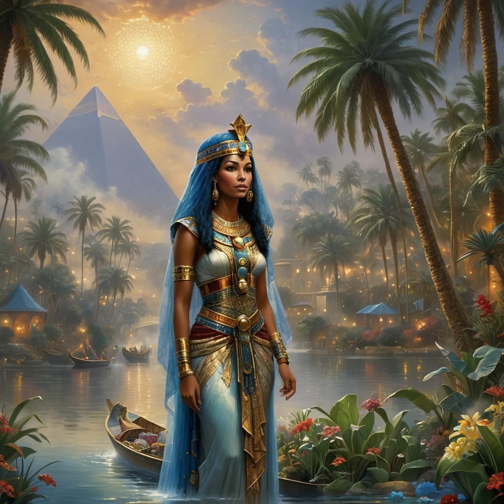 Ethereal Queen of the Nile in Mist