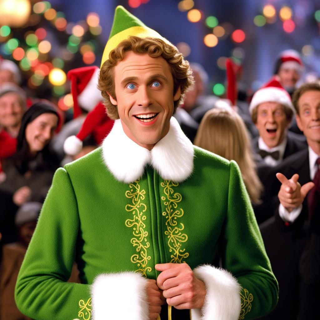 Buddy the Elf: A Festive Digital Rendering