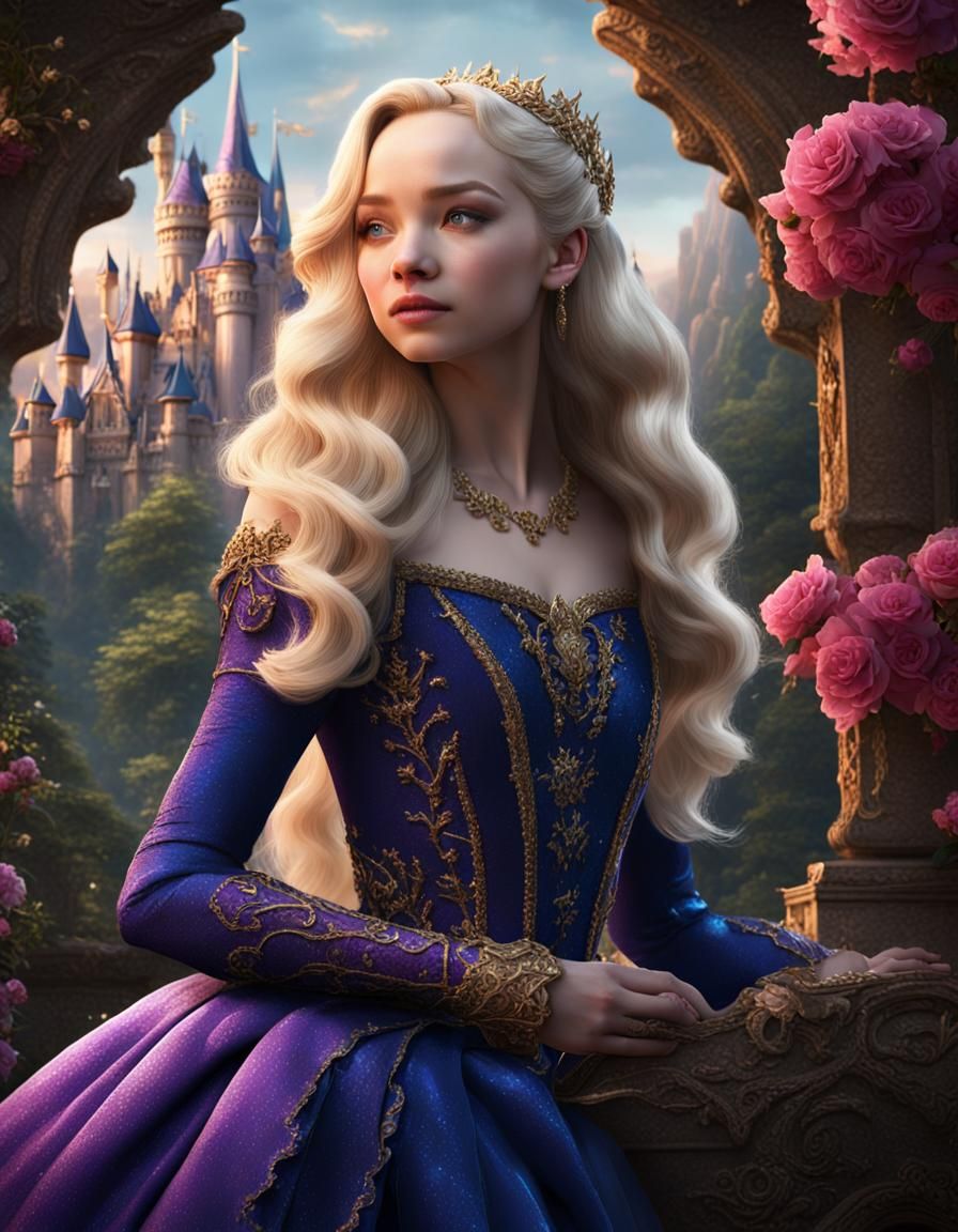 Cinematic Sleeping Beauty Concept Art in 8K