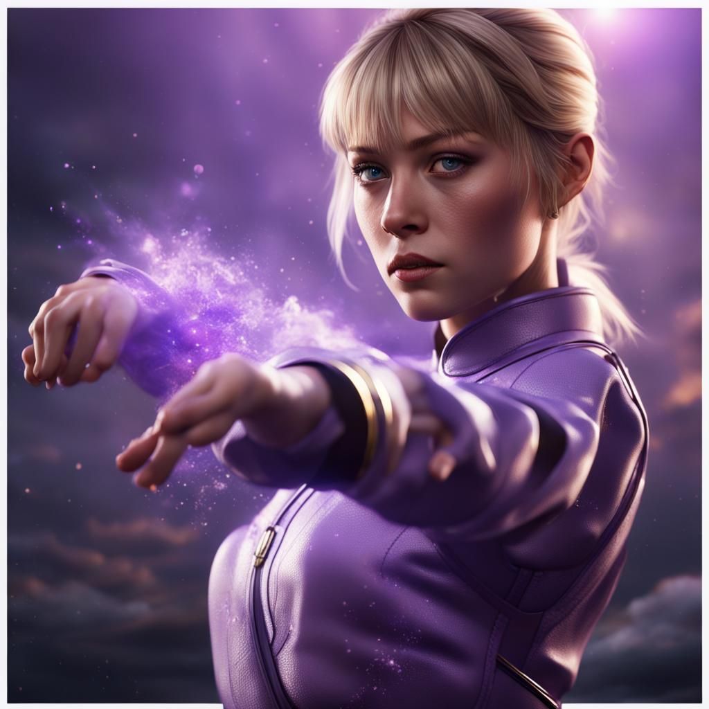 Lisa Wilcox Performs Kata in Futuristic Martial Arts Style