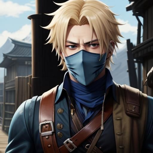 Anime Style Pirate and Sniper Character Illustration