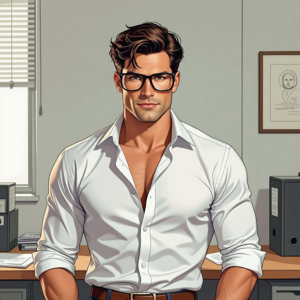 Shirtless Clark Kent with Unimpressive Physique