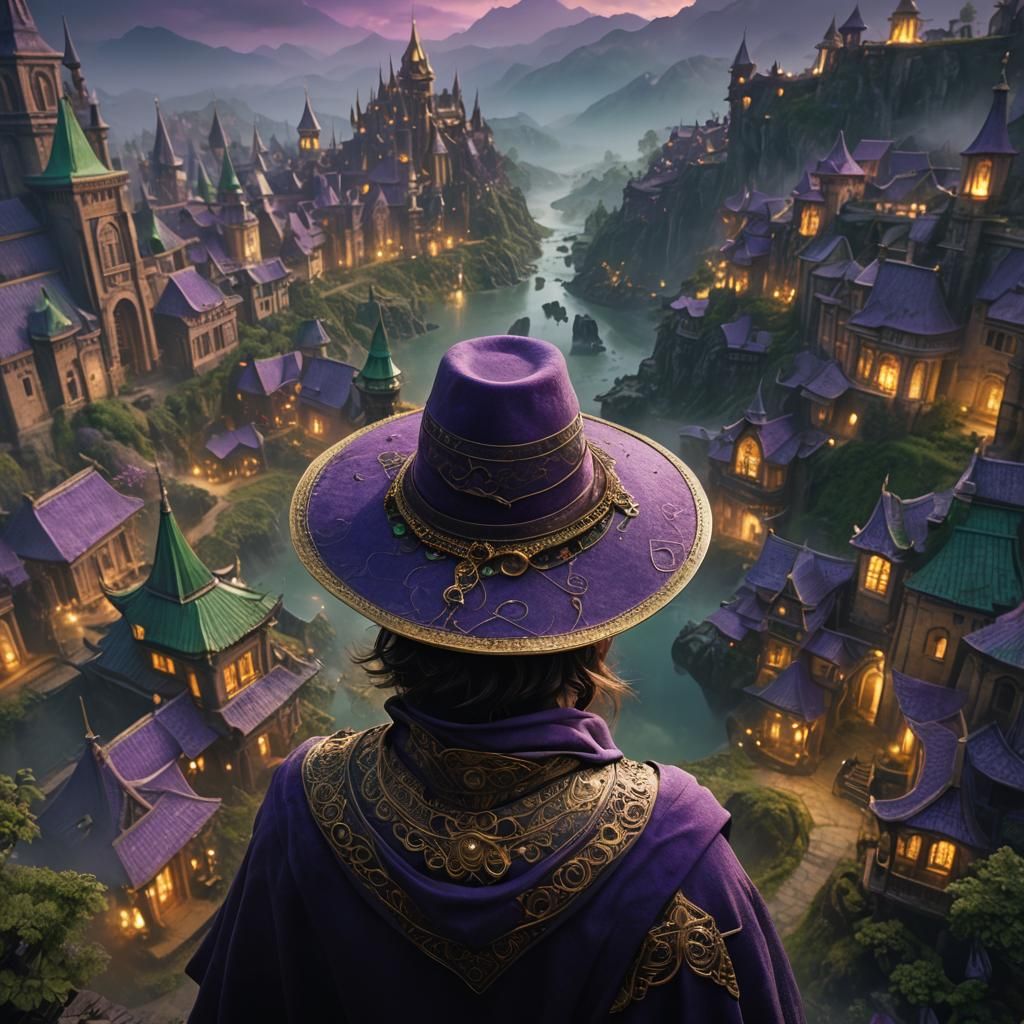 Fantasy Portrait of Person Wearing a Hat