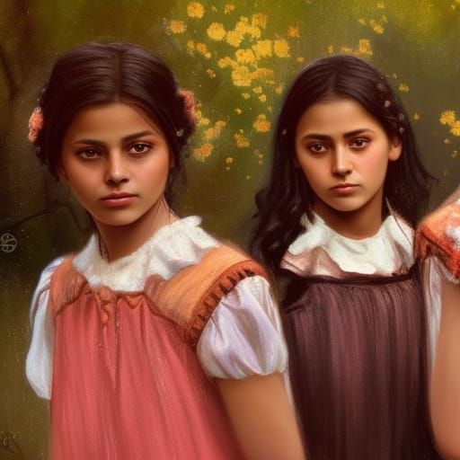 Young Tita and Rosaura, 1905