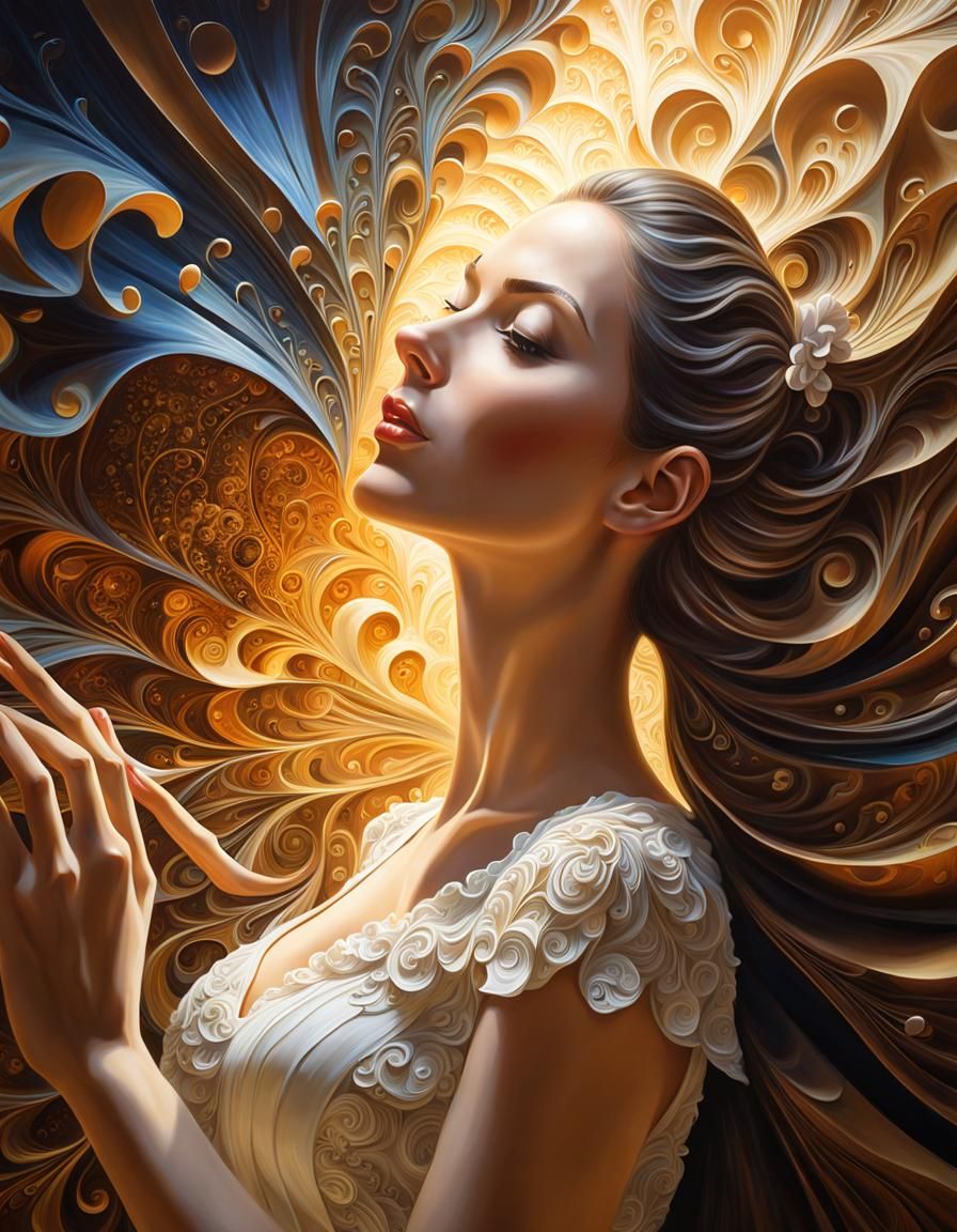 Painter Creates Pianist Portrait in Oil Paint