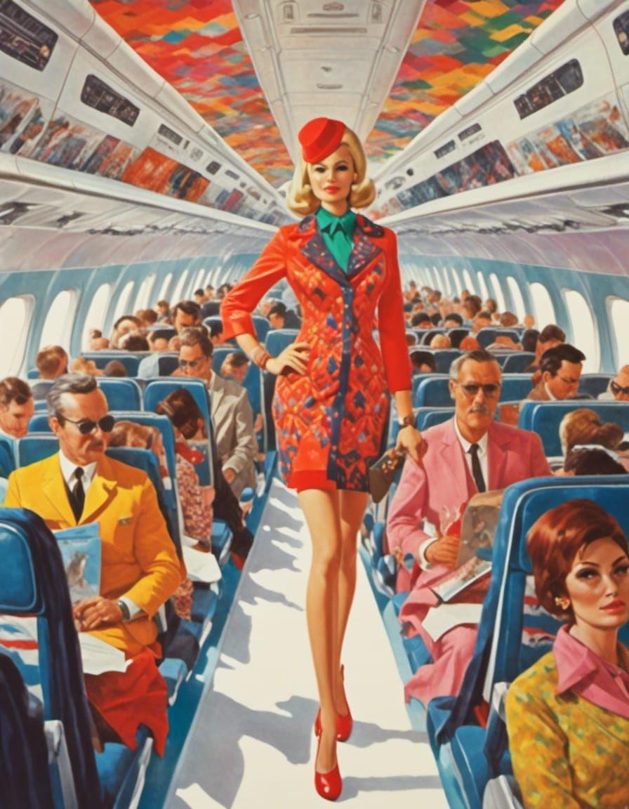Braniff's Pucci Uniforms for Flight Attendants in the 1960s