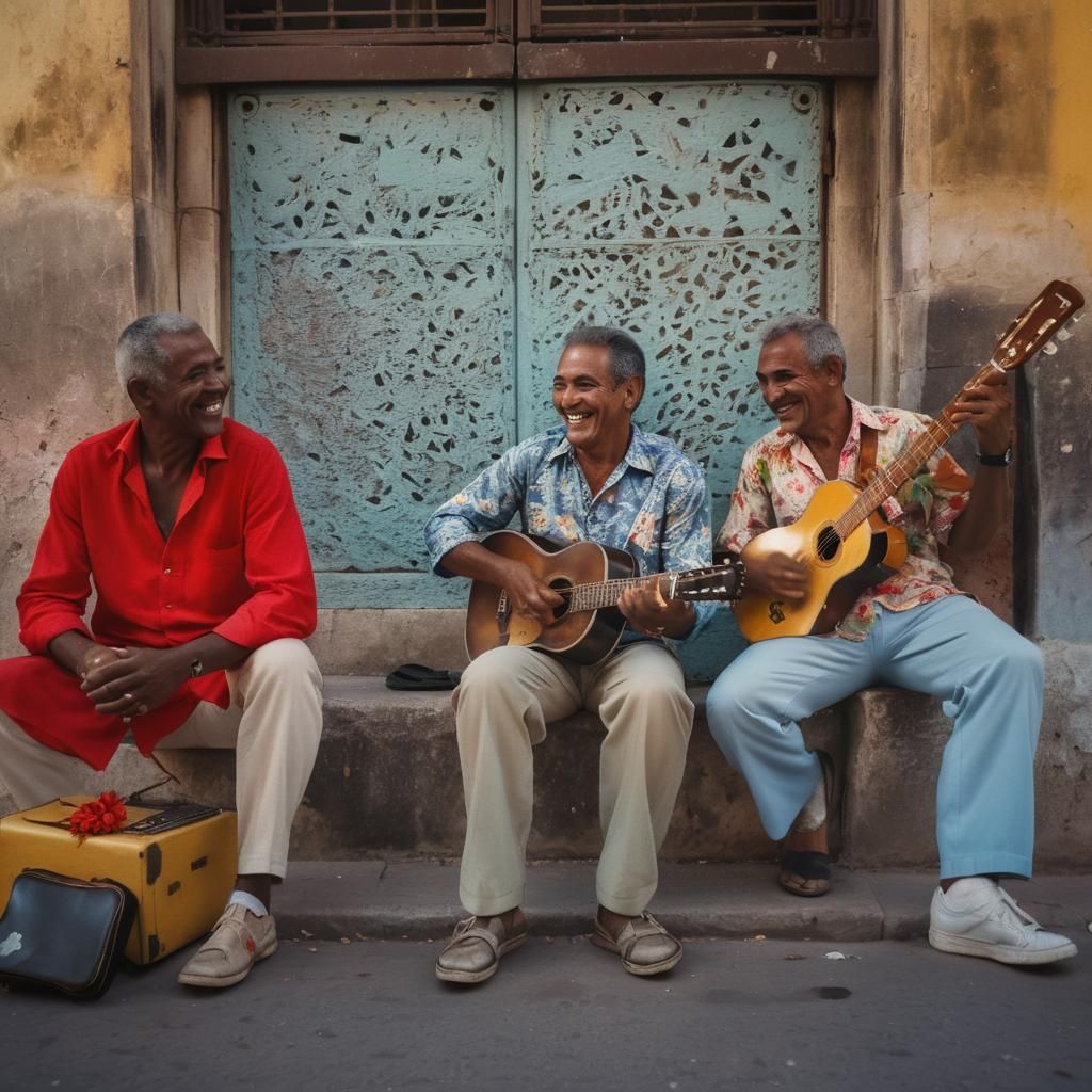 Cuban Musician in Havana Street Photography