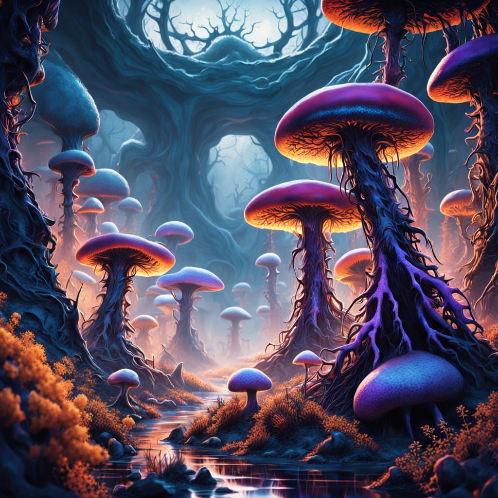 Ethereal Dark Surrealism Reveals Hidden Alien World