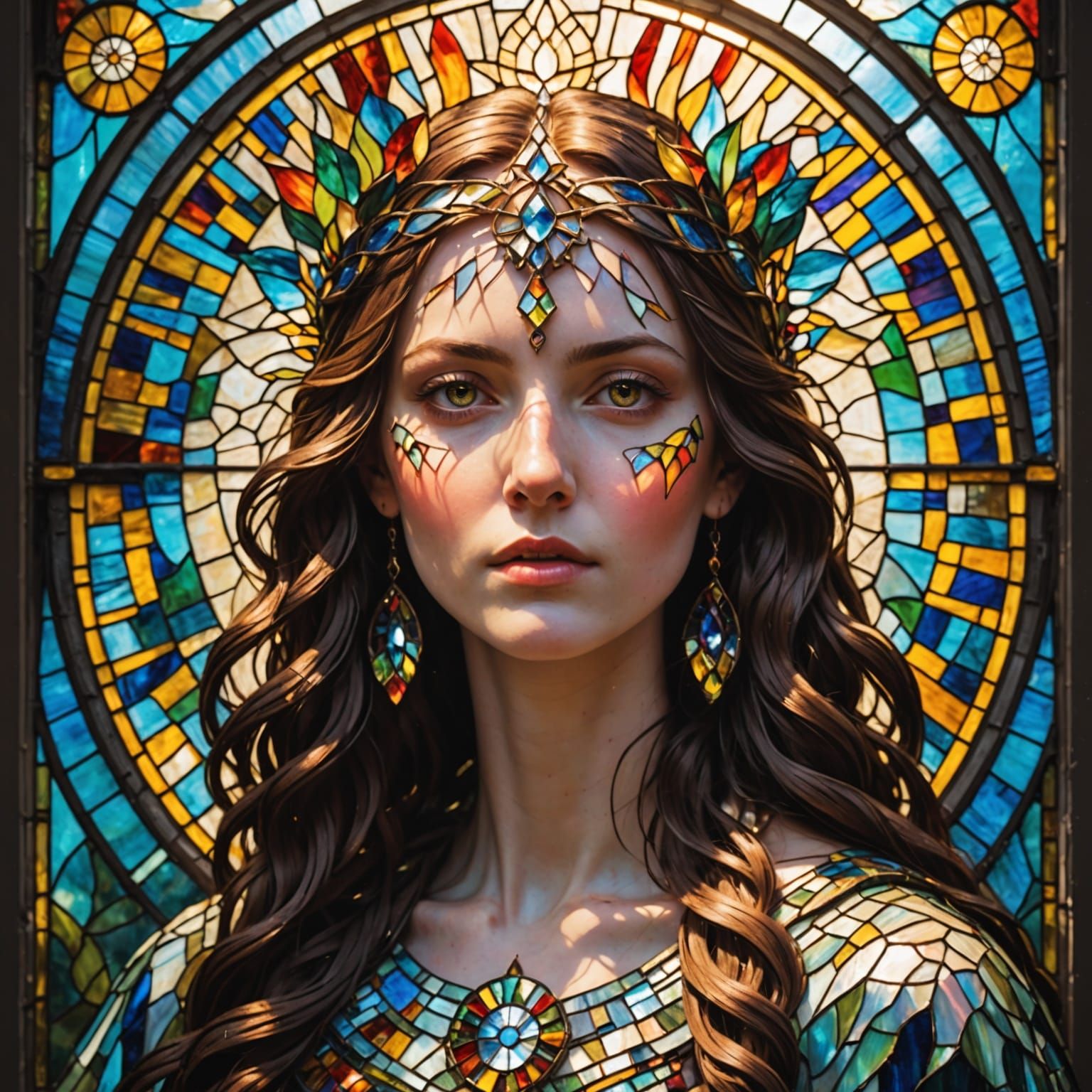 Serene Goddess of Light and Color